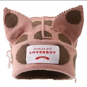 Pink and Brown Polka Dot Hat